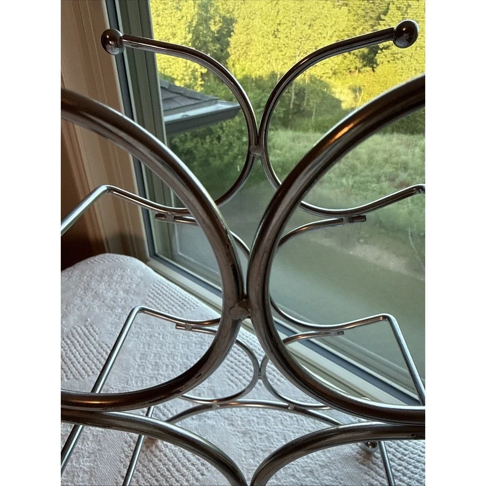 On the Counter Chrome Wine Rack 6 bottles 15